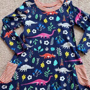 Dino Jersey Dress (Size 6-7Y)